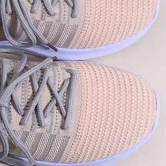 Women's Knitted Sports Shoes Breathable Non Slip Low Top Sneakers