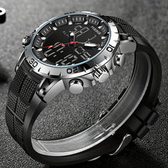 Women's Sports Dual Display Quartz Watch Waterproof Digital Electronic