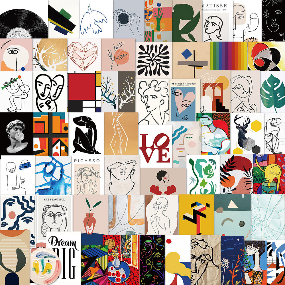 65pcs Waterproof Pop Style Stickers for Every Occasion