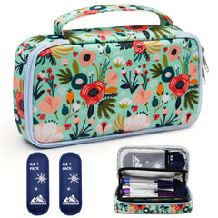 Large Portable Insulin Cooler Bag for Outdoor Camping Travel