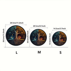Yin Yang Tree Wooden Jigsaw Puzzles Adult Animal Shaped Pieces
