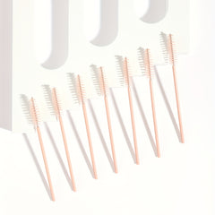 50pcs Khaki Eyelash Brushes for Eye Lash and Eyebrow Application