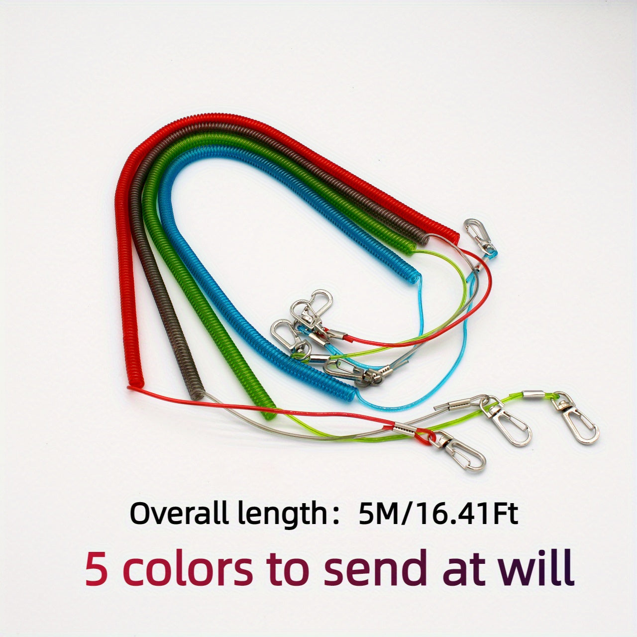 Elastic Fishing Rod Hand Rope with Steel Wire Inner Core