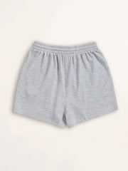 Skull Print Elastic Drawstring Shorts Y2K Sports Loose High Waist