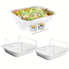 Disposable Chafing Dish Buffet Set with Racks and Water Pans