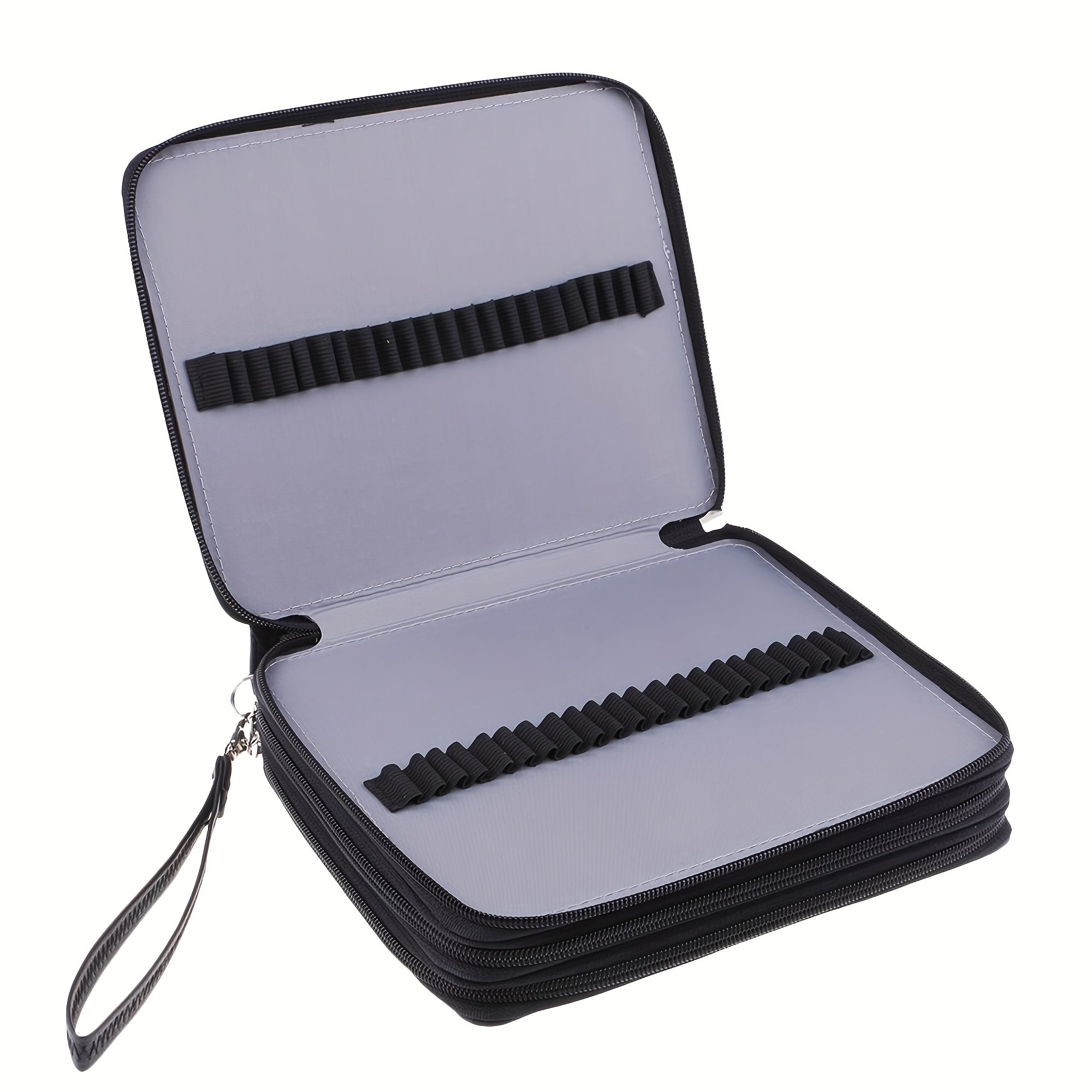 120 Slot Colored Pencil Organizer PU Leather Pencil Case