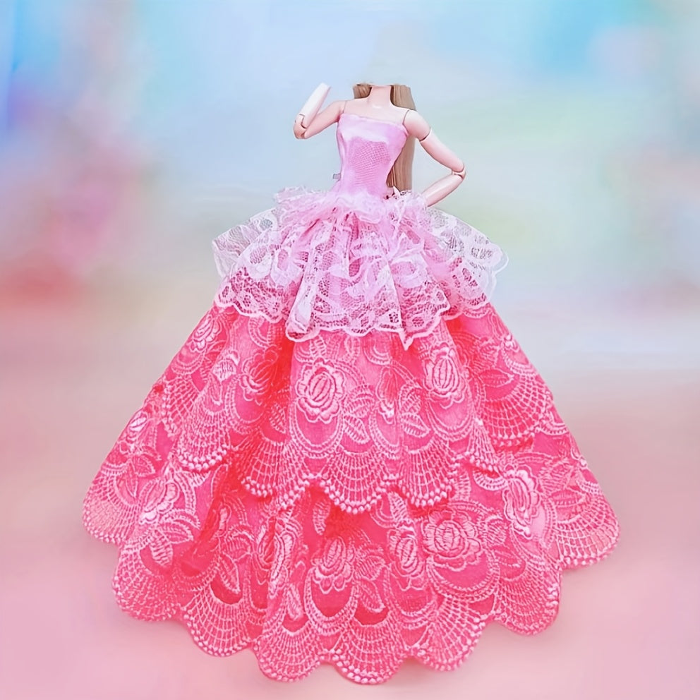1/6 Scale Doll Clothes Set - Party Dress, Tank Top, Skirt, Coat, Jacket