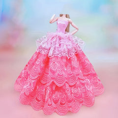 1/6 Scale Doll Clothes Set - Party Dress, Tank Top, Skirt, Coat, Jacket