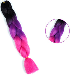 Synthetic Jumbo Braid Hair Extensions Ombre Braiding Hair Packs for Women Girls