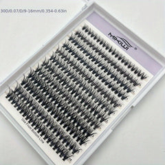 DIY Clusters Lashes Individual Extension Kit 30D 40D D Curling 9 16mm Mix Length