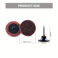 24pcs 2 Inch Nylon Sanding Disc Roller Lock Quick Change Grinding Disc