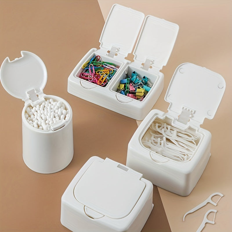 Cosmetic Swab Storage Box With Lid