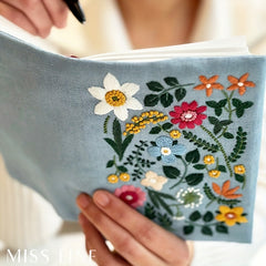 DIY Hand Embroidery Kit for A5A6 Note Book Leather Clothes Self Embroidery