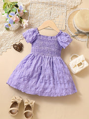 Baby Girls Puff Sleeve Birthday Dress