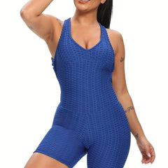 Criss Cross Backless Sleeveless Romper