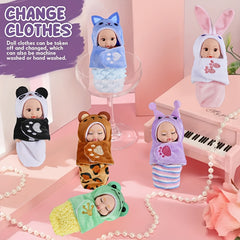 6pcs Fairy Princess Doll Set with Pajamas - Great Gift for Birthday, Easter