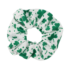 St. Patrick's Shamrock Hair Scrunchies Set
