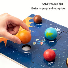 Solar System Adventure Wooden Puzzle Educational Toy