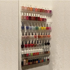 Wall Mounted Nail Polish Rack Acrylic Organizer