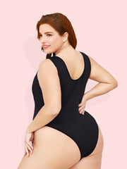 Colorblock Criss Cross Bodysuit
