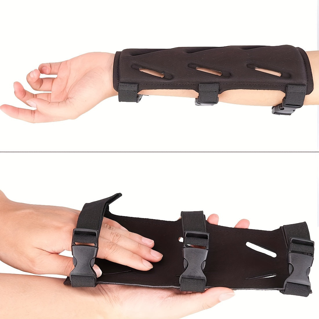 1pc Archery Arm Guard 3 Straps Full Protection Forearm Protector