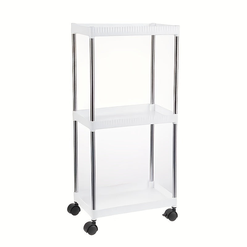 3 Tier Utility Cart Rolling Organization Cart Multifunctional Storage Shelves
