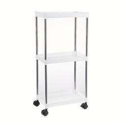 3 Tier Utility Cart Rolling Organization Cart Multifunctional Storage Shelves
