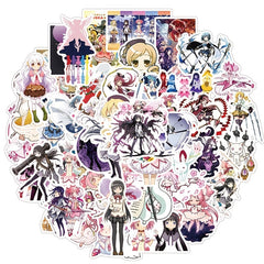 50pcs Puella Magi Madoka Magica Series Waterproof Sticker DIY Toys