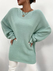 Versatile Knit Sweater Casual Crew Neck Long Sleeve Women's Clothing