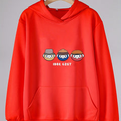 Girls Hooded Sweatshirt Boys Pattern Long Sleeve Pullover