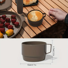 Camping Tableware Set Water Cup Bowl Plate Portable Supplies