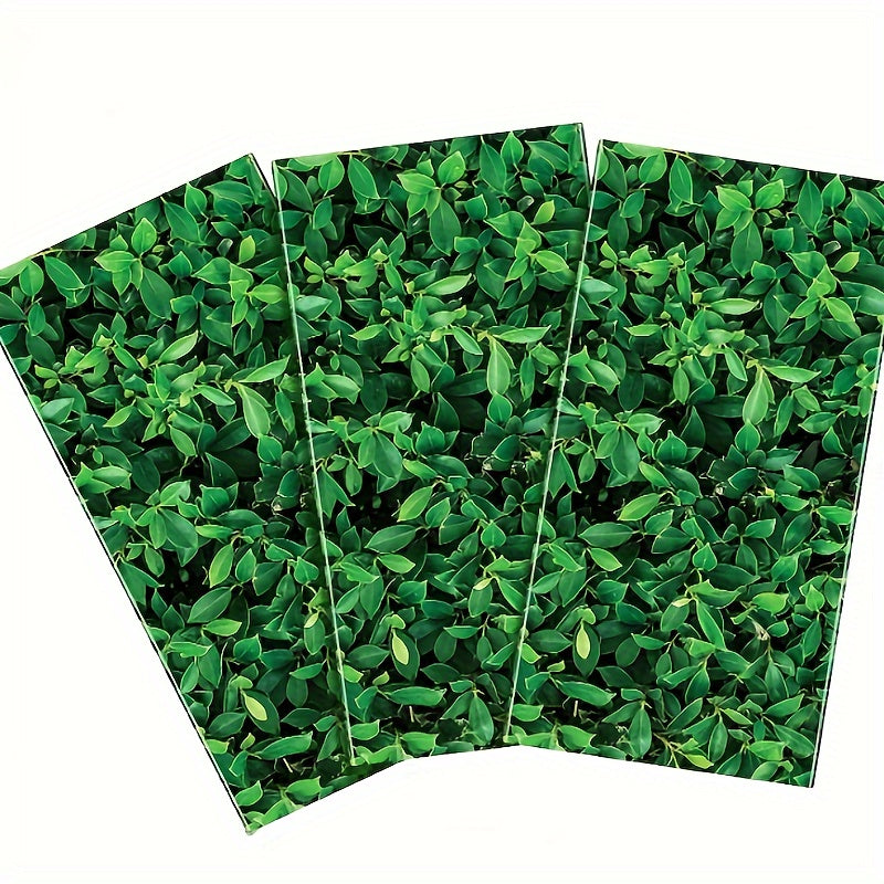 Green Leaves Disposable Waterproof Tablecloth Party Decor