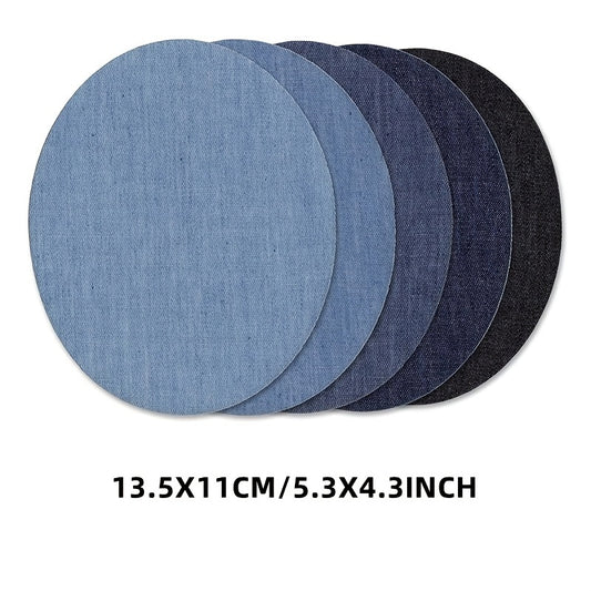 5pcs Denim Patch Fabric Repair Self Adhesive Clothing Supplies