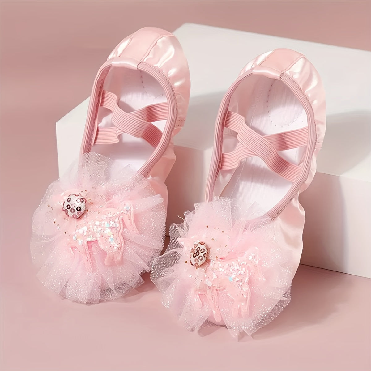 Girl's Solid Dance Shoes Soft Sole Ballet Shoes For Kids Outdoor Activities