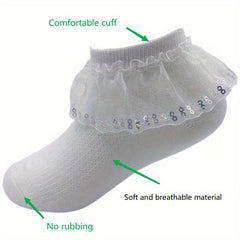Girls Kids Lace Princess Ankle Socks Spring Summer