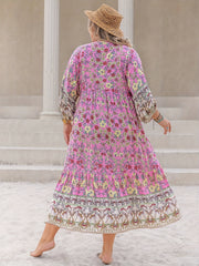 Boho Dress Women's Plus Maxi Dress