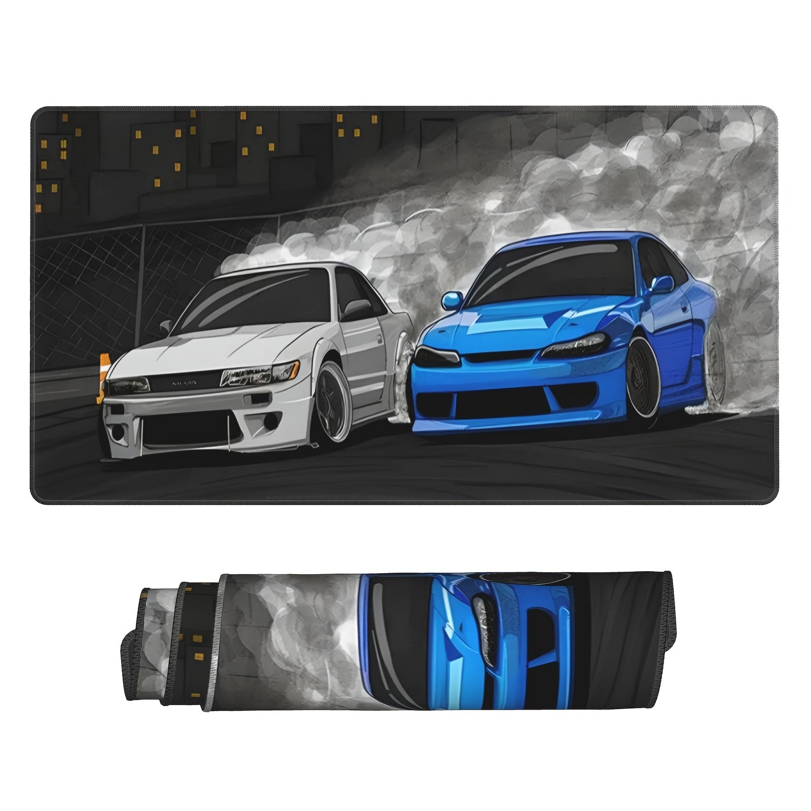 Oversized Car Mouse Pad 31x15inch Rubber Non-slip Keyboard Office Game Pad