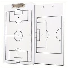 Double Sided Soccer Coach Marker Board Clipboard