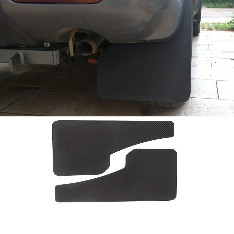 2pcs Carbon Fiber Effect Mud Flaps Splash Guards Car Accessory