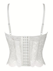 Lace Cami Corset Bustier Push Up Body Shaper