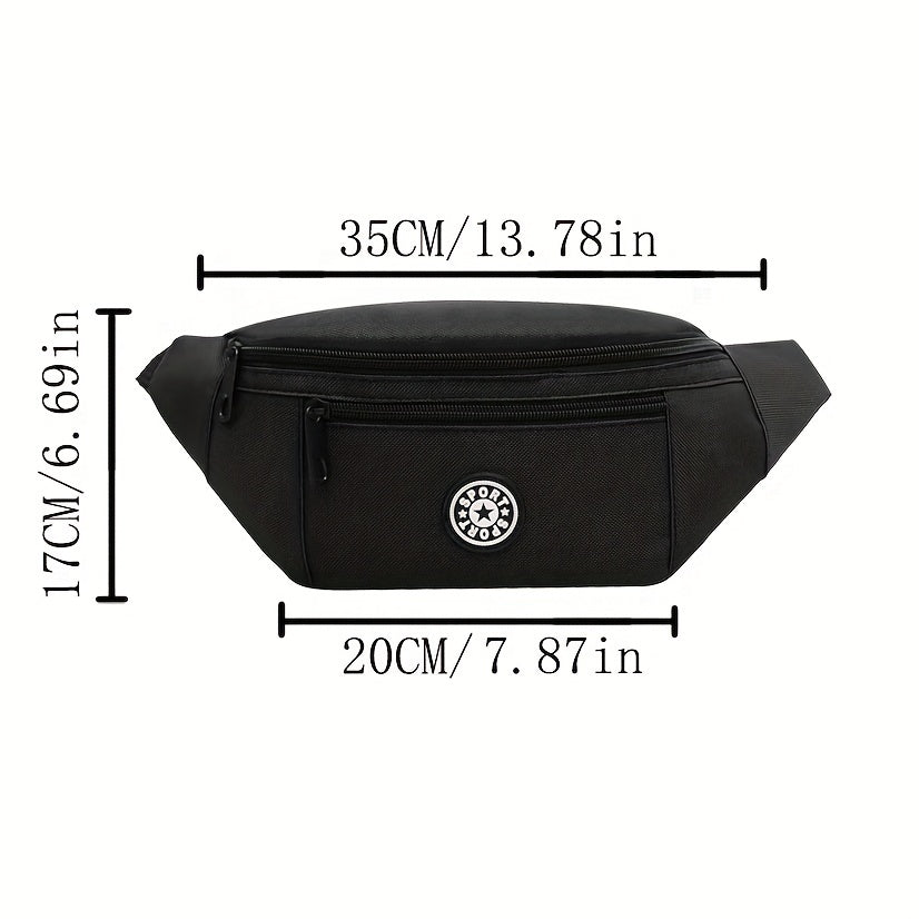 Waterproof Nylon Waist Bag for Men & Women - Outdoor Travel Hiking Running