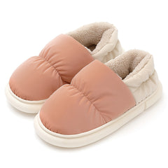 Men's Soft Plush Cozy House Slippers Anti-skid Slip-on Shoes