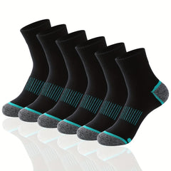 5 Pairs Men's Sports Cotton Socks for Outdoor Running Cycling