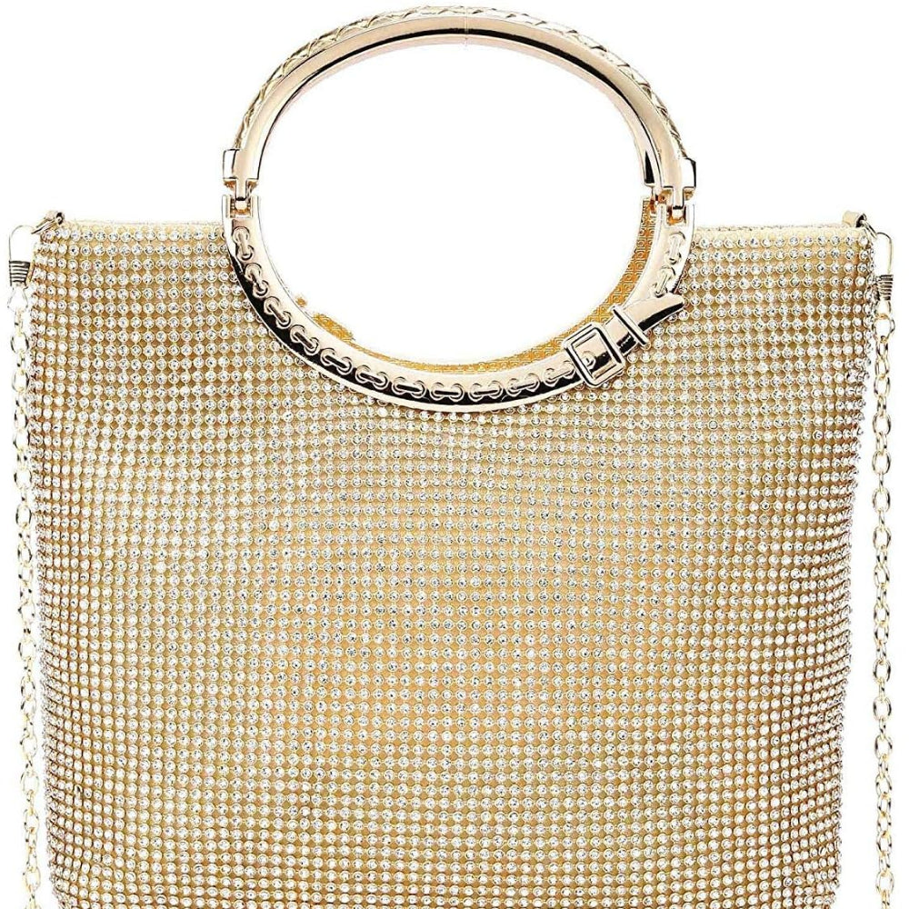Women's Crystal Rhinestone Evening Clutch for Wedding Gala