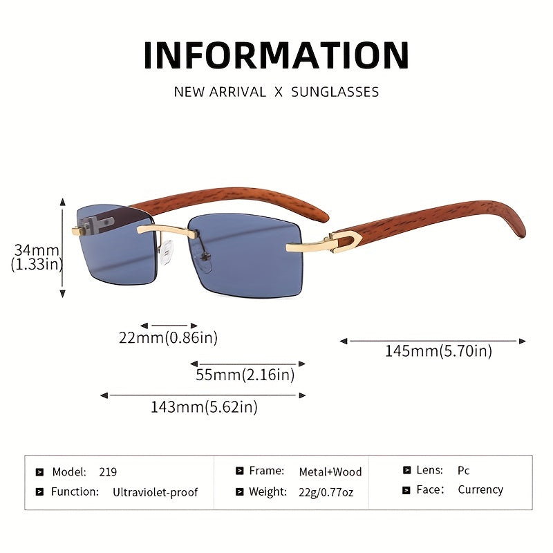 Men's Vintage Square Polarized Sunglasses UV Protection
