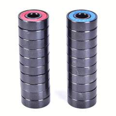 10Pcs 608 2RS Bearing Set Deep Groove Steel Sealed Ball Bearings