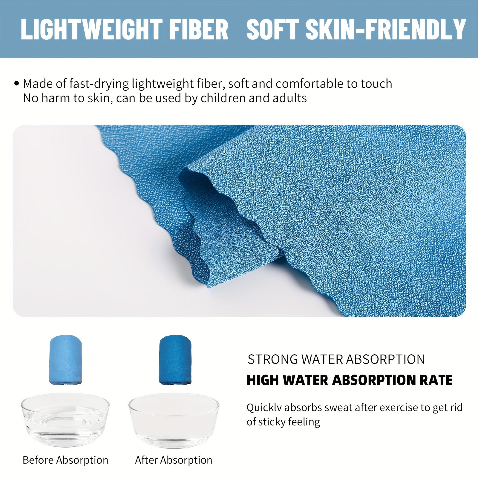 Turbo Ultra Light Quick Drying Outdoor Towel Portable Bag Nano Microfiber Towel