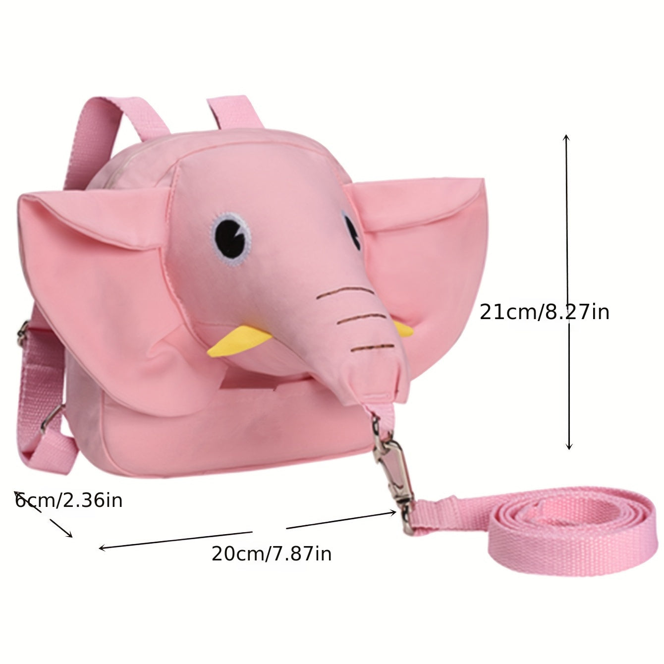 Kids Elephant Backpack With Anti-lost Rope