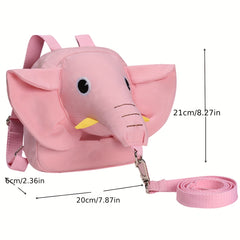 Kids Elephant Backpack With Anti-lost Rope