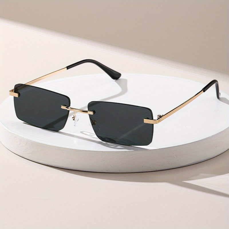 Metal Rimless Men's Sunglasses Casual